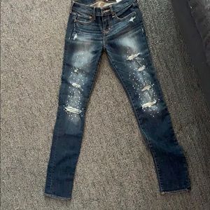 Teens Abercrombie embellished jeans